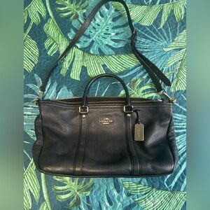 Black Coach Satchel/Shoulder Bag